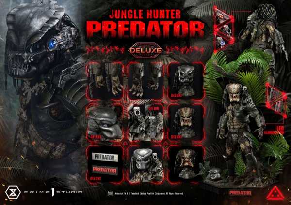 AUF ANFRAGE ! Predator 1/3 Jungle Hunter Predator 90 cm Museum Masterline Statue DLX Bonus Version