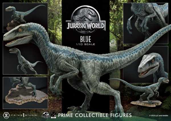 Jurassic World Fallen Kingdom Prime Collectibles 1/10 Blue Open Mouth V 17cm Statue