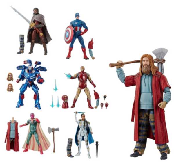 Marvel Legends Avengers Endgame Thor Dude BaF Actionfiguren Komplett-Set