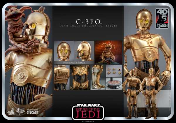 VORBESTELLUNG ! Hot Toys Star Wars: Episode VI Return of the Jedi 40th Anniversary C-3PO Actionfigur