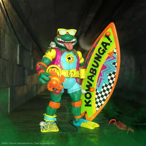 Teenage Mutant Ninja Turtles Ultimates Sewer Surfer Mike 18 cm Actionfigur