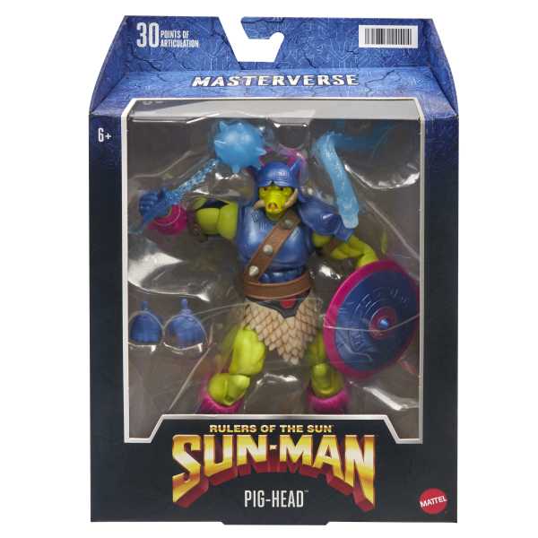 Masters of the Universe Masterverse Rulers of the Sun Pig-Head Actionfigur US Karte
