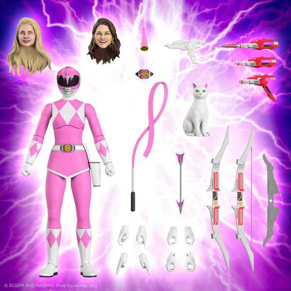 Power Rangers Ultimates Mighty Morphin Pink Ranger 7 Inch Actionfigur