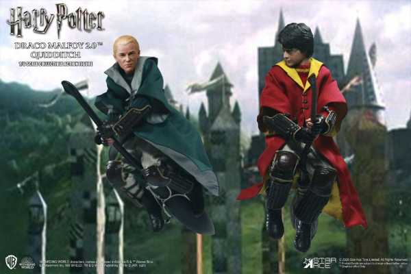 Harry Potter 1/6 Harry & Draco 2.0 Quidditch Version 26 cm Actionfiguren 2-Pack