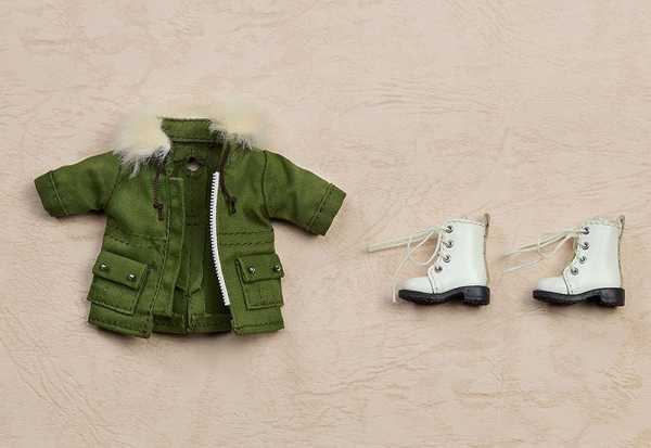 AUF ANFRAGE ! O.C. W. Clothing: Boots & Mod Coat (Khaki Green) Nendoroid Actionfiguren Zubehör-Set