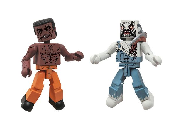 THE WALKING DEAD SERIES 3 MINIMATES TYREESE/ZOMBIE 2-PACK