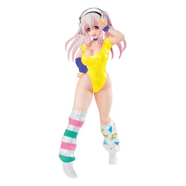 Super Sonico Concept Figure 80's / Another Color / Yellow Version 18 cm PVC Statue