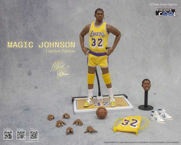 VORBESTELLUNG ! NBA Collection 1/6 Magic Johnson Limited Edition 30 cm Actionfigur