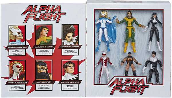 Marvel Classic Hasbro Legends Series Alpha Flight Actionfiguren 6-Pack Amazon Exclusive