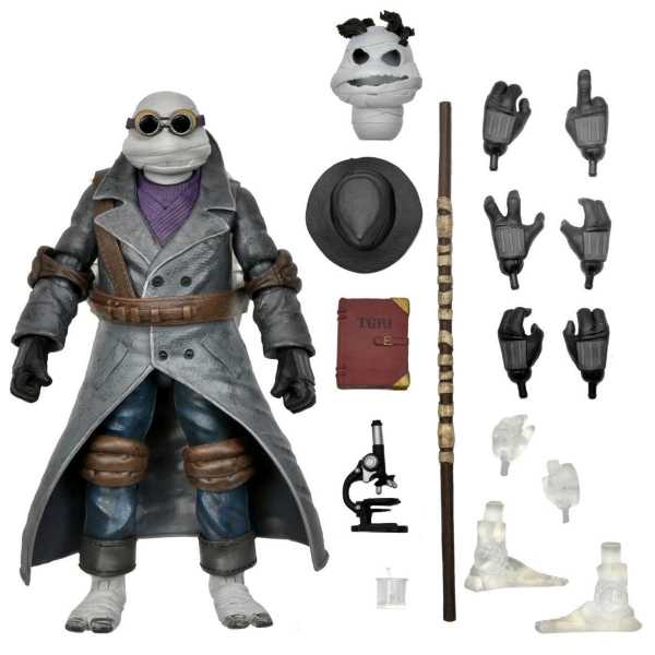 VORBESTELLUNG ! Universal Monsters x TMNT Ultimate Donatello as The Invisible Man 7 Inch Actionfigur