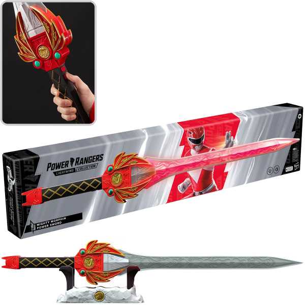 Power Rangers Lightning Collection Mighty Morphin Red Ranger Power Sword Prop Replik