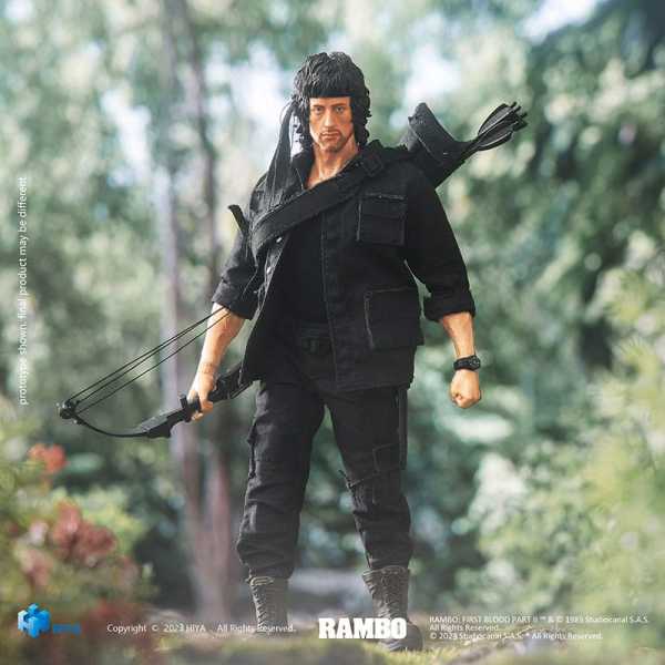 VORBESTELLUNG ! First Blood II Exquisite Super Series 1/12 First Blood II John Rambo Actionfigur