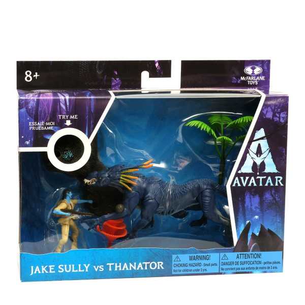 McFarlane Toys Avatar 1 World of Pandora Jake Sully vs. Thanator Medium Deluxe Actionfigur