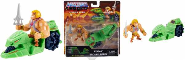 Masters of the Universe Eternia Minis He-Man & Ground Ripper Fahrzeug Set