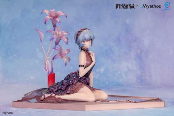VORBESTELLUNG ! Evangelion 1/7 Rei Ayanami: Whisper of Flower Version 15 cm PVC Statue