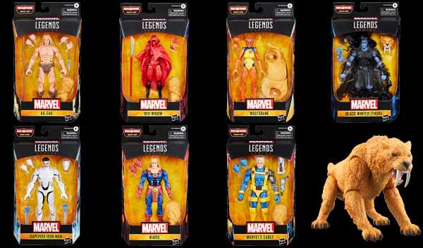 VORBESTELLUNG ! Marvel Legends Marvel's Zabu Wave 6 Inch BaF Actionfiguren Komplett-Set