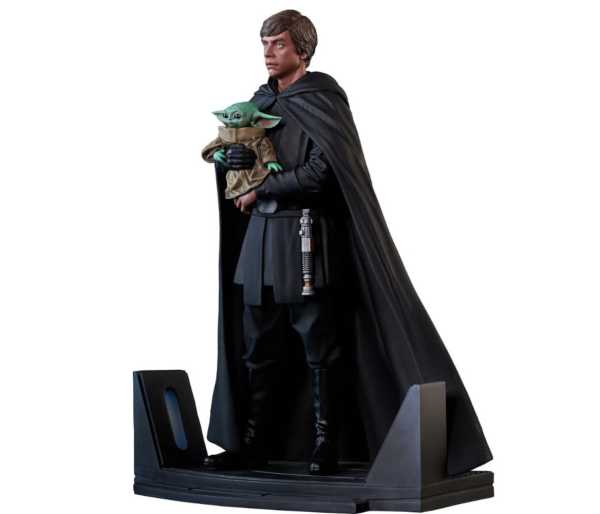 VORBESTELLUNG ! Star Wars Mandalorian Luke Skywalker and Grogu Premier Collection 1:7 Scale Statue
