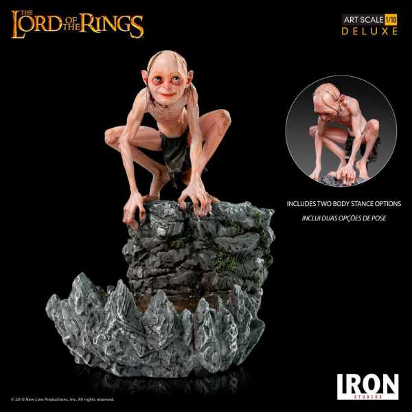 Herr der Ringe (Lord Of The Rings) Deluxe Art Scale 1/10 Gollum 12 cm Statue