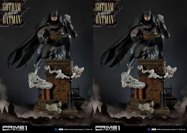 AUF ANFRAGE ! Batman Arkham Origins 1/5 Gotham By Gaslight Batman 57 cm Statue Black Version