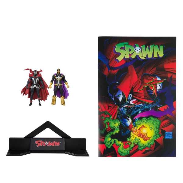 Spawn Page Punchers Spawn and Anti-Spawn 3 Inch Actionfiguren 2-Pack with Comic Book