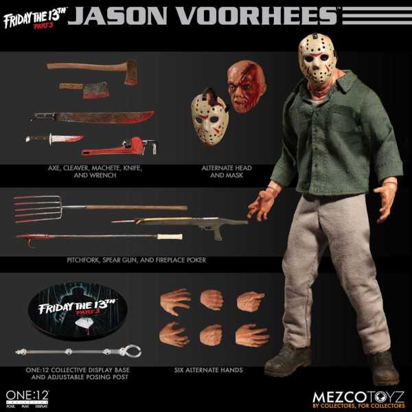 ONE-12 COLLECTIVE FRIDAY THE 13TH (FREITAG DER 13.) PART 3 JASON VOORHEES ACTIONFIGUR