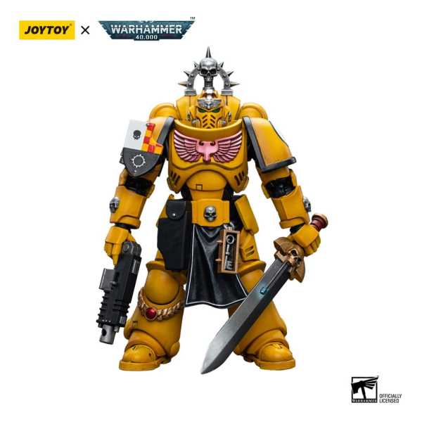 Joy Toy Warhammer 40k 1/18 Imperial Fists Lieutenant with Power Sword Actionfigur