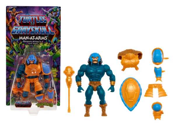 Masters of the Universe x TMNT Turtles of Grayskull Man-At-Arms Actionfigur US Karte