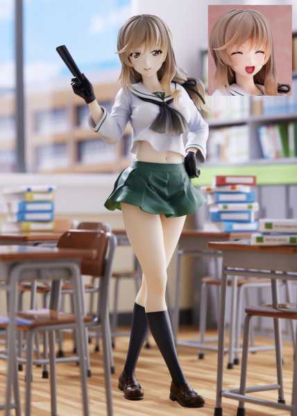 VORBESTELLUNG ! Girls und Panzer: Great Tankery Operation Oarai Girls High Chiyo Shimada PVC Statue