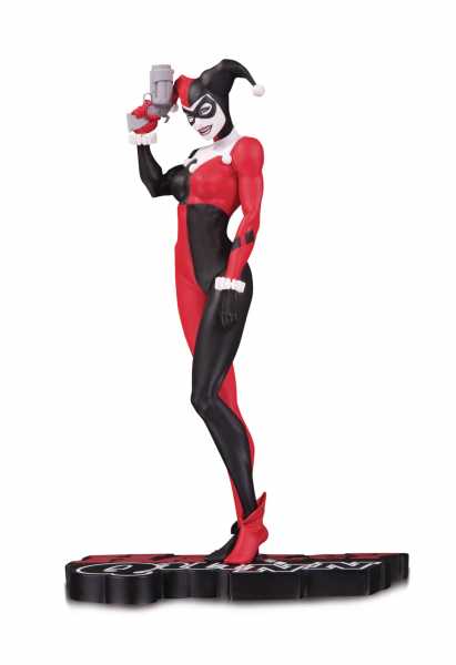HARLEY QUINN RED WHITE & BLACK STATUE BY MICHAEL TURNER