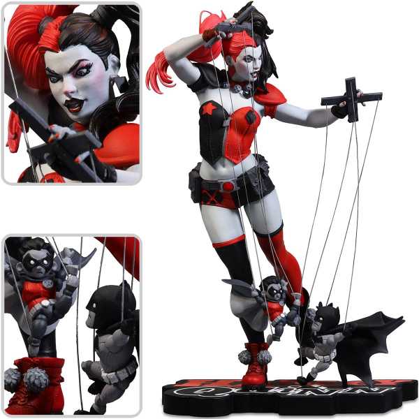 McFarlane Harley Quinn Red, White and Black by Emanuela Lupacchino 1:10 Scale Statue