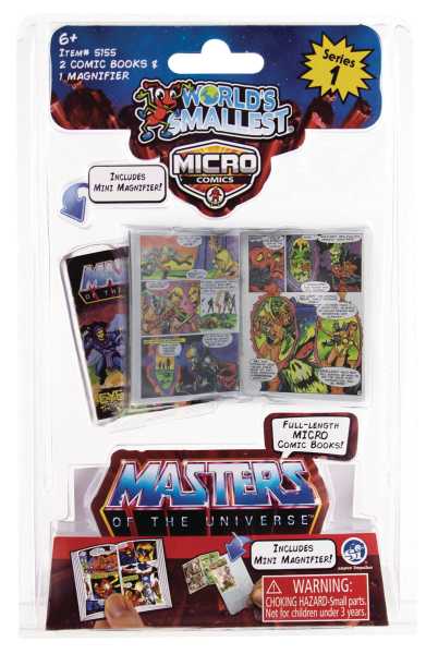 VORBESTELLUNG ! WORLDS SMALLEST MASTERS OF THE UNIVERSE MICRO COMICS INNER CASE SET