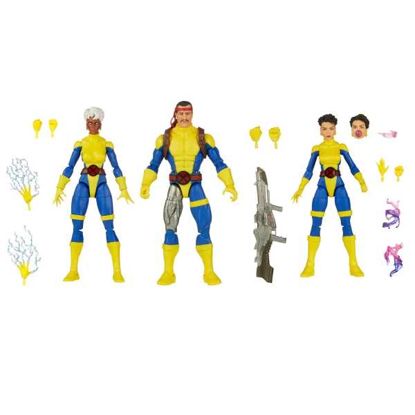 Marvel Legends X-Men 60th Anniversary Forge, Storm, and Jubilee Actionfiguren Set