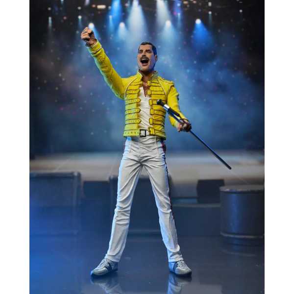 VORBESTELLUNG ! NECA Queen Freddie Mercury The Magic Tour '86 7 Inch Actionfigur ReRun