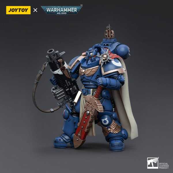 Joy Toy Warhammer 40k Ultramarines Captain & Master-Cr. Heavy Bolt Rifle Actionfigur
