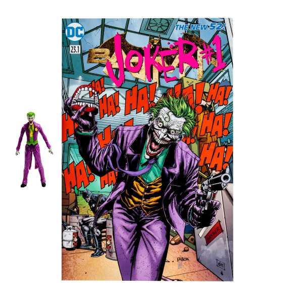 McFarlane Toys The Joker Page Punchers 3 Inch Actionfigur & Joker #1 Comic