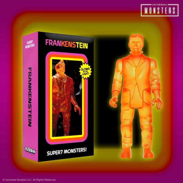 VORBESTELLUNG ! Universal Monsters Frankenstein Luminators 3 3/4-Inch ReAction Actionfigur