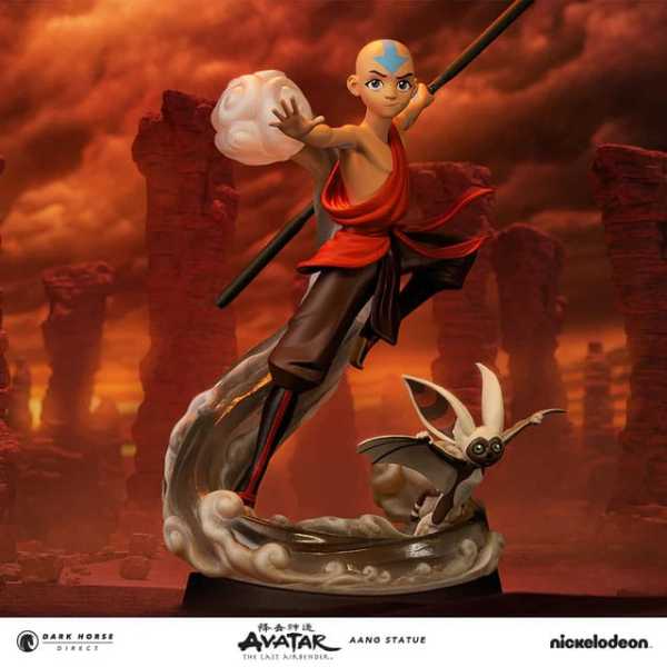 AUF ANFRAGE ! Avatar Der Herr der Elemente Aang & Momo 30 cm PVC Statue