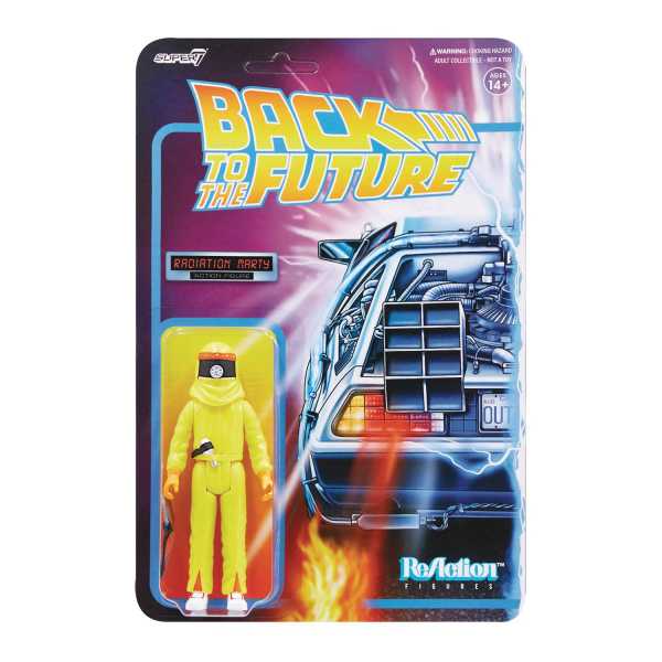 BACK TO THE FUTURE 2 (ZURÜCK IN DIE ZUKUNFT) MARTY MCFLY RADIATION SUIT REACTION ACTIONFIGUR