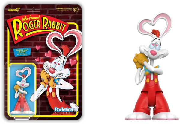 VORBESTELLUNG ! Who Framed Roger Rabbit? Roger Rabbit in Love 3 3/4-Inch ReAction Actionfigur