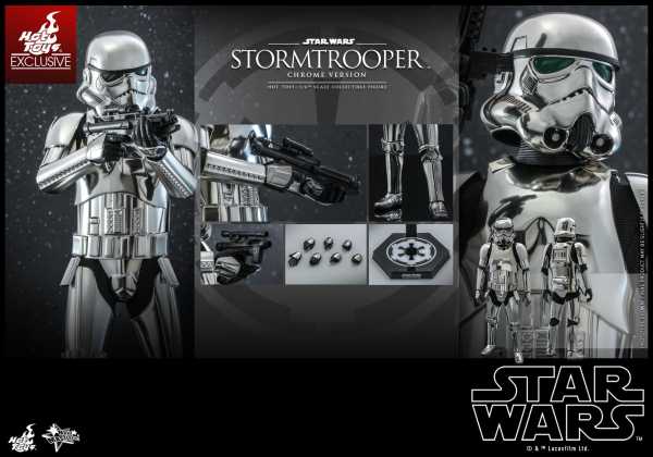 Hot Toys Star Wars Movie Masterpiece 1/6 Stormtrooper Chrome Version Actionfigur