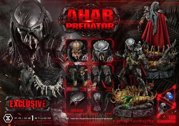 AUF ANFRAGE ! Predator 1/4 Ahab Predator (Dark Horse Comics) 85 cm Statue Exclusive Bonus Version