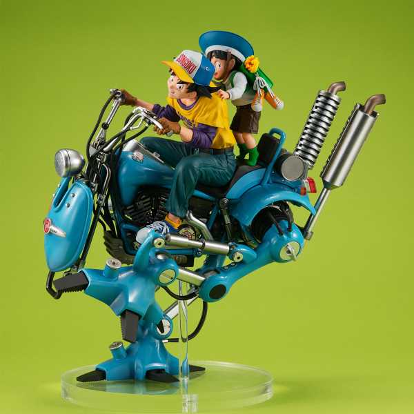 VORBESTELLUNG ! DBZ Desktop Real McCoy EX Son Goku & Son Gohan & Robot with two legs 20 cm Diorama