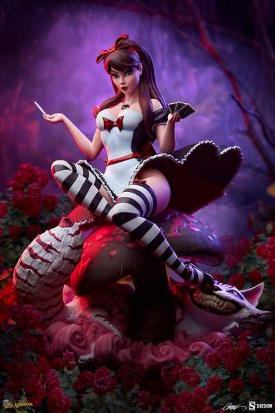 AUF ANFRAGE ! Fairytale Fantasies Collection Alice in Wonderland Game of Hearts Edition 34 cm Statue