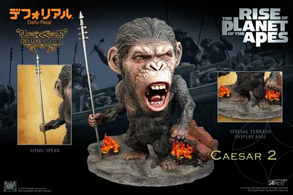 Rise of the Planet of the Apes (Planet der Affen) Defo-Real Series Caesar 2 15 cm Soft Vinyl Statue