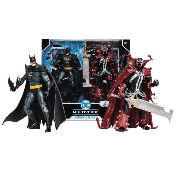 DC Multiverse Batman & Spawn Based on Todd McFarlane Comics 7 Inch Actionfiguren Set