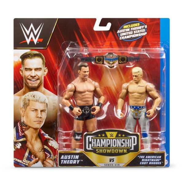 WWE Championship Showdown Series 14 Cody Rhodes vs Austin Theory Actionfiguren 2Pack