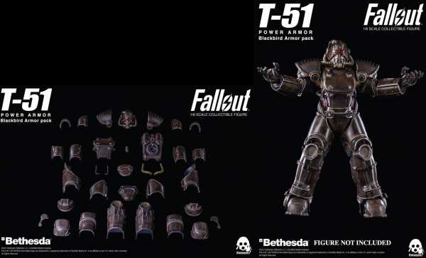 Fallout 4 T-51 Power Armor Blackbird Zubehör-Set für Power Armor Actionfiguren
