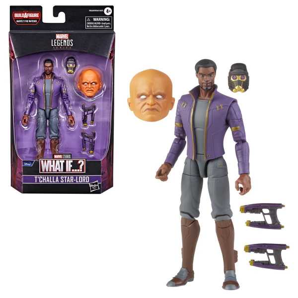 MARVEL LEGENDS DISNEY+ WHAT IF T'CHALLA STARLORD LEGENDS BaF ACTIONFIGUR