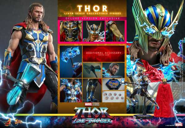 VORBESTELLUNG ! Hot Toys Thor: Love and Thunder Masterpiece 1/6 Thor 32 cm Actionfigur Deluxe Vers.
