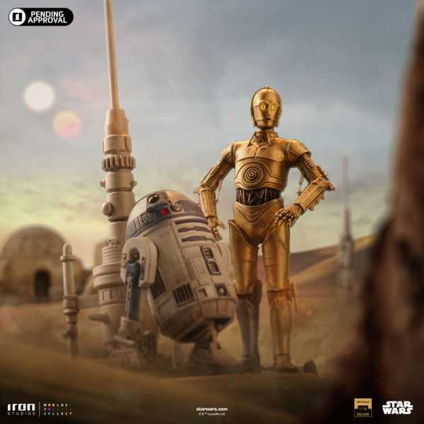 VORBESTELLUNG ! Star Wars 1/10 C-3PO & R2D2 31 cm Deluxe Art Scale Statue